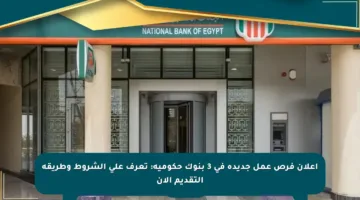 إعلان فرص عمل جديدة في 3 بنوك حكومية: تعرف على الشروط وطريقة التقديم الآن